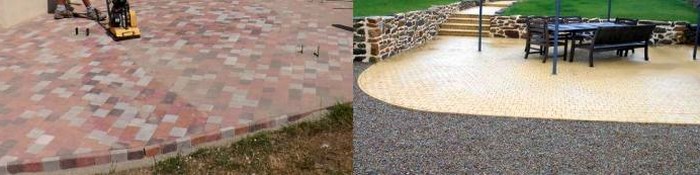 pavage & dallage avec dammage et pose de gravier pour terrasses